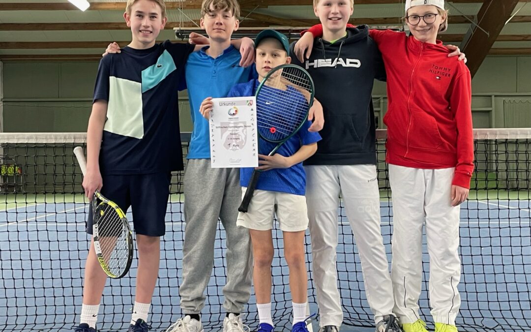 Die Tennis-Schulmannschaft WKIII Jungen wird Vize-Regierungsbezirksmeister!