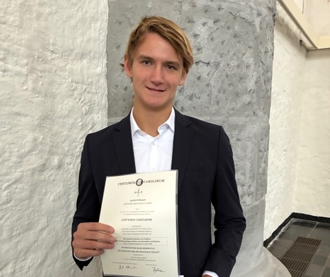 Lennard Rausch ausgesprochen erfolgreich beim Certamen Carolinum