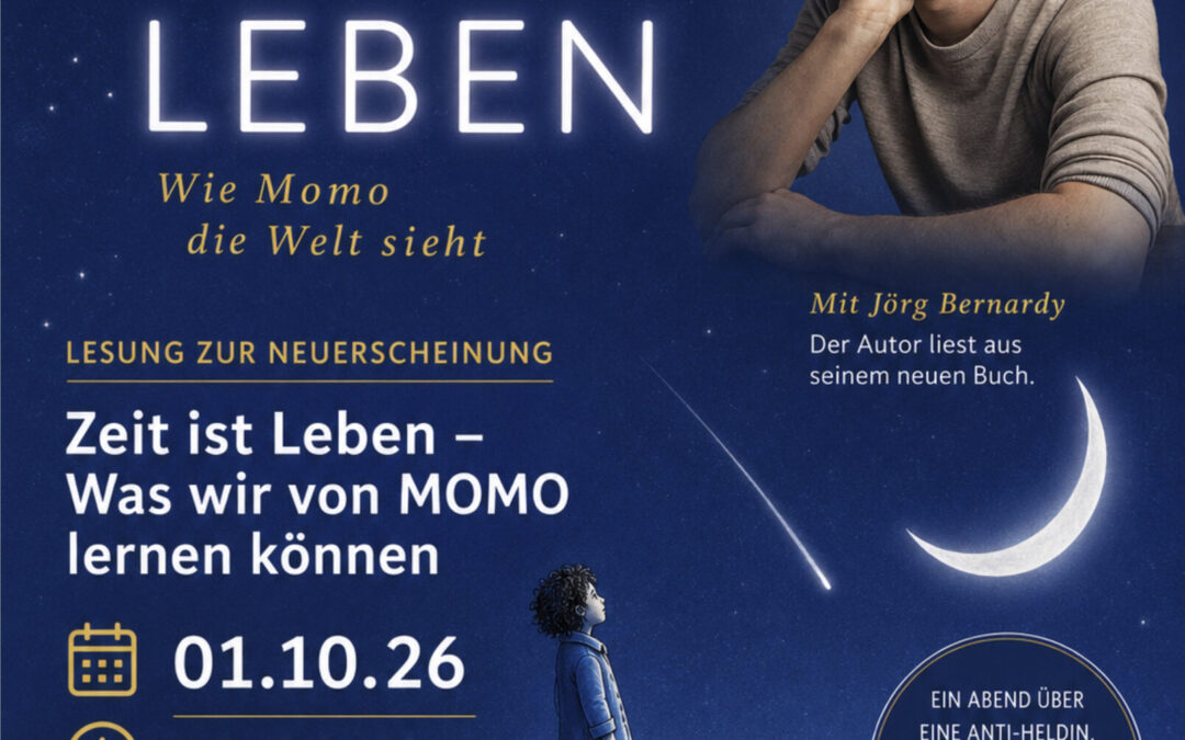 „Zeit ist Leben – Was wir von MOMO lernen können“: Jörg Bernardy zu Gast in Düren